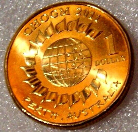 Australia 2011 $1 Perth CHOGM  Uncirculated ex Royal Australian Mint Roll