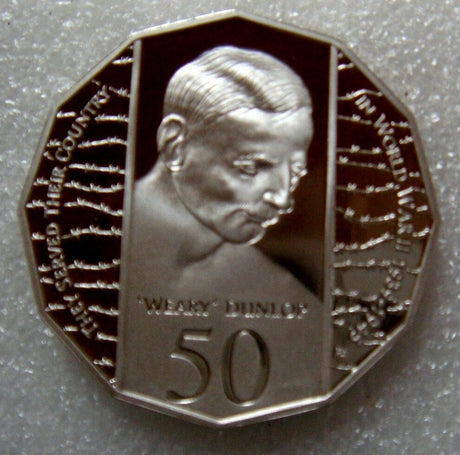 Australia 1995 50 Cent Proof Weary Dunlop