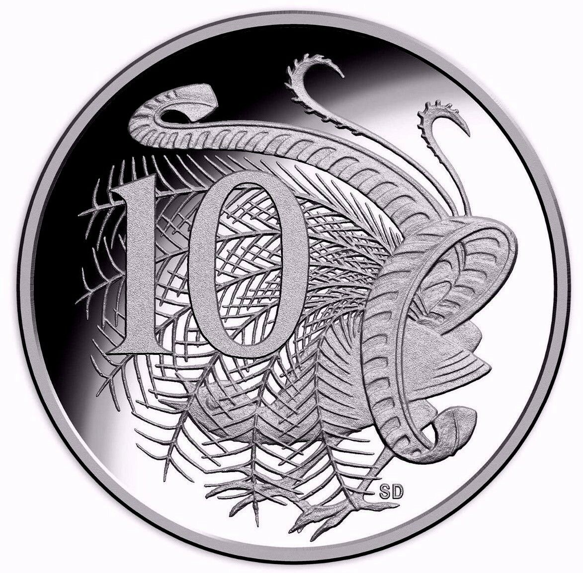 Australia 2019 10 Cent Proof Lyrebird