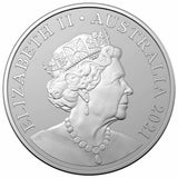 Australia 2021 $1 Frosted Uncirculated Kangaroo Series - Outback Majesty 1oz Fine Silver