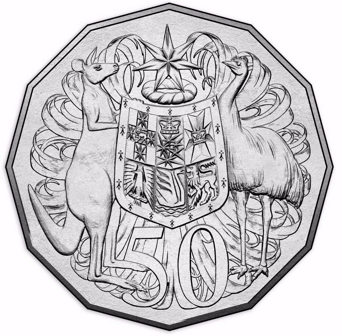 Australia 2018 50 Cent Uncirculated Coat of Arms