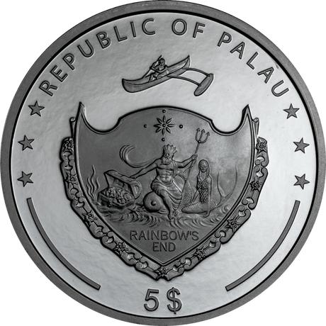Republic of Palau 2021 $5 Magical Lamp 1oz Silver Black Proof Smartminting®