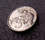 New Zealand 1978 5 Cent Uncirculated Lizard