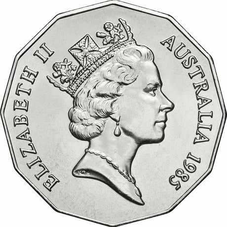 Australia 1966 – 2019 50 Cent Uncirculated Queen Elizabeth II Portrait 7-coin collection