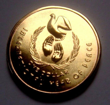 Australia 1986 $1 Uncirculated International Year of Peace