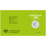 Australia 2018 50 Cent Uncirculated Commonwealth Games Stamp and Coin Cover PNC