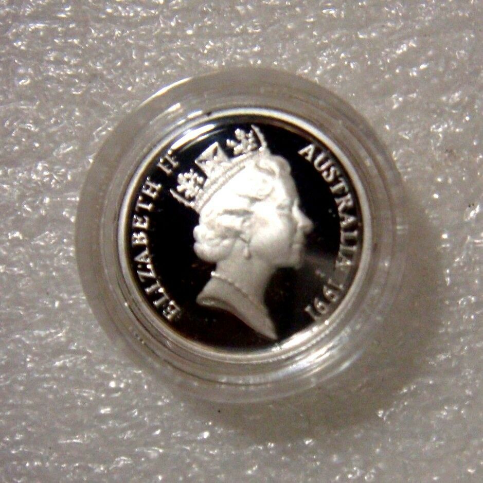 Australia 1991 5 Cent Silver Proof Echidna