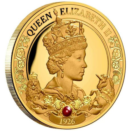 Niue Queen Elizabeth II 95th Birthday 2021 $100 Ruby 1oz Gold Proof Coin 150 Minted