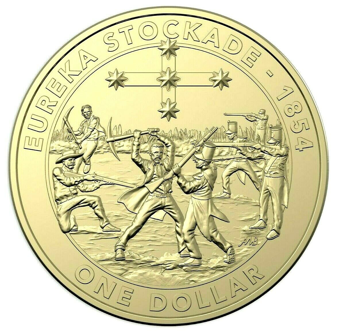 Australia 2019 $1 Uncirculated  Mutiny and Rebellion - The Eureka Stockade Carded