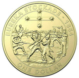 Australia 2019 $1 Uncirculated  Mutiny and Rebellion - The Eureka Stockade Carded