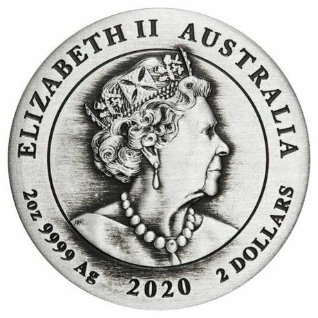 Australia 2020 $2 End of WWII 75th Anniversary 2oz Antiqued Silver