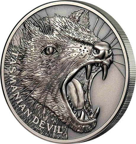 Niue 2019 $1 Tasmanian Devil $1 1oz Antique Silver