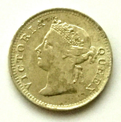 Hong Kong 1899 5 Cents Silver