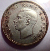 New Zealand 1943 1 Shilling Silver EF Extra Fine