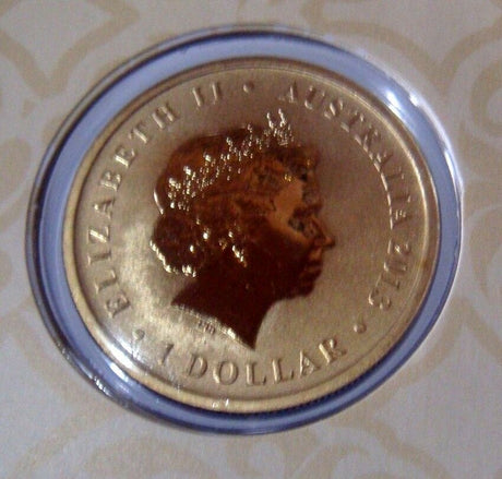 Australia 2013 $1 Frosted Uncirculated Celebrating the Queen's Coronation Stamp and Coin Cover PNC 2 x $1 Coins