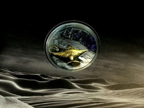Republic of Palau 2021 $5 Magical Lamp 1oz Silver Black Proof Smartminting®
