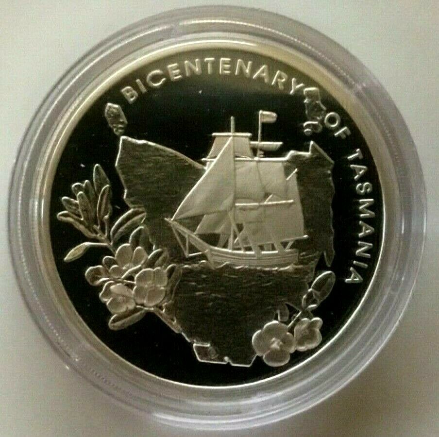 Australia 2004 $5 Bicentenary of Tasmania 36.31 Grams of Silver