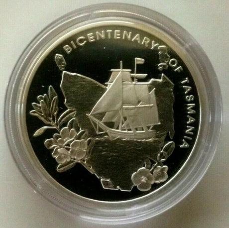 Australia 2004 $5 Bicentenary of Tasmania 36.31 Grams of Silver