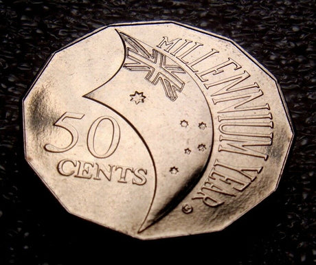 Australia 2000 50 Cent Uncirculated Flag
