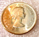 Canada 1964 25 Cent Uncirculated Caribu 80% Silver
