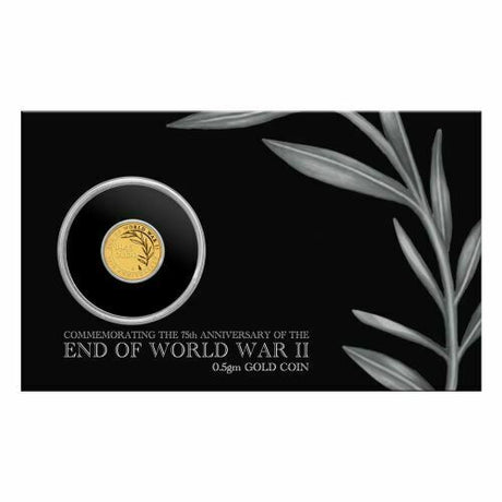 Australia 2020 $2 End of WWII 75th Anniversary 0.5g 99.99 Gold Perth Mint