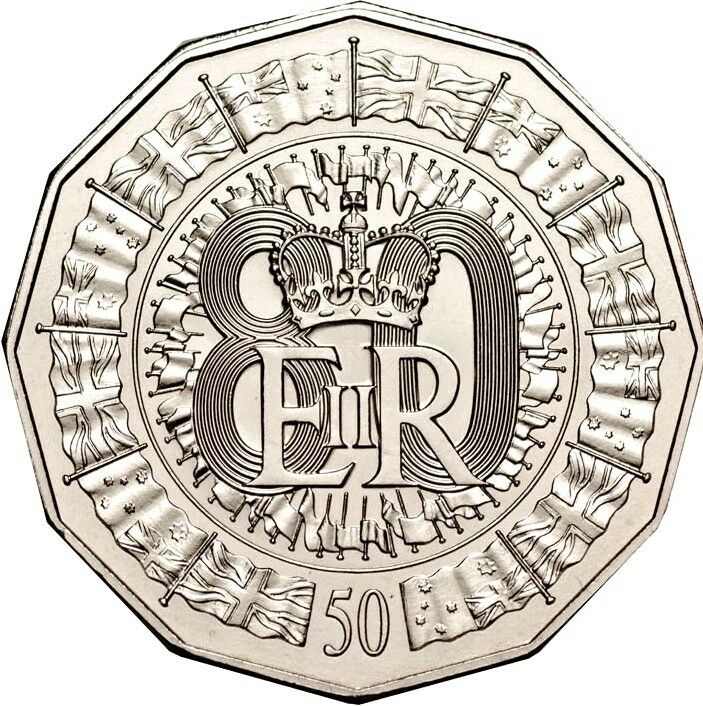Australia 2006 50 Cent Uncirculated Queen Elizabeth 80th Birthday Coin Pack Mintage 28,191