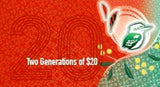 Australia 2019 $20 Uncirculated  Two Generations RBA Banknotes Folder