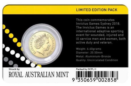 Australia 2018 $2 Uncirculated Invictus Games Coin Pack