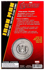 Fiji 2017 50 Cent Half Dollar Coloured Uncirculated Iron Man Marvel Light-Ups