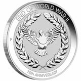 Australia 2020 10 Cent 75th Anniversary of the End of WWII Silver