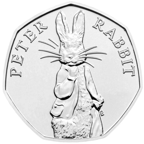 United Kingdom 2019 50p Beatrix Potter Peter Rabbit BU Sealed Coin Pack