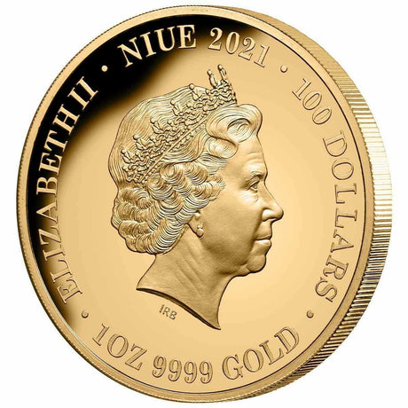 Niue 2021 $100 Diana Princess of Wales 1 Oz Gold Proof