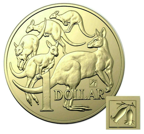 Australia 2019 $1 Uncirculated 'Common Heath' Privy Mark Melbourne ANDA Show Mob of Roos