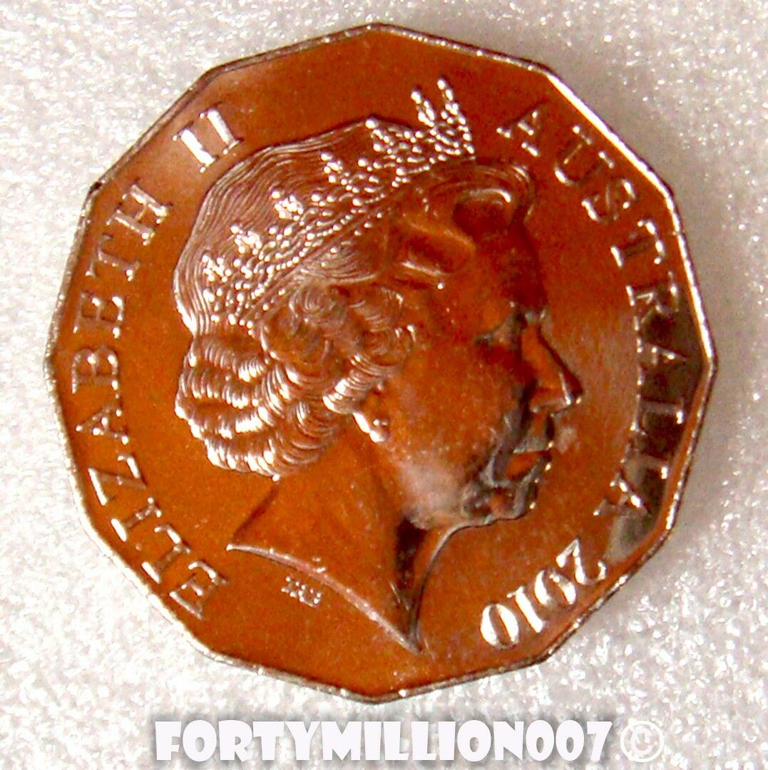 Australia 2010 50 Cent Uncirculated Australia Day Commemorative ex Royal Australian Mint Roll