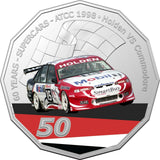 Australia 2020 50 Cent Coloured Uncirculated 60 Years of Supercars 1998 Holden VS Commodore
