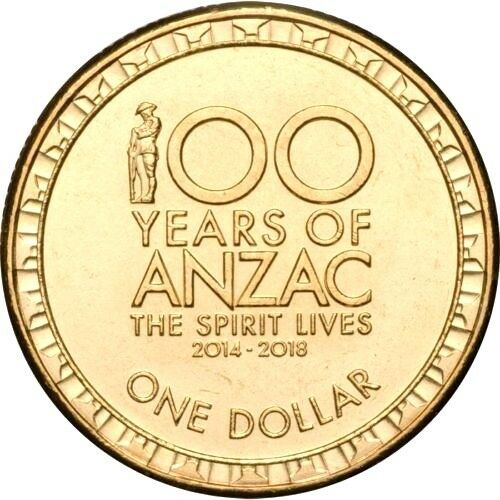 Australia 2017 $1 Uncirculated 100 Years of ANZAC The Spirit Lives Dollar
