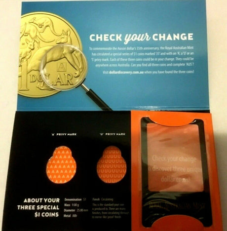 Australia 2018 Dollar Discovery Blue Booklet for $1 A U S Coins Sans Coins