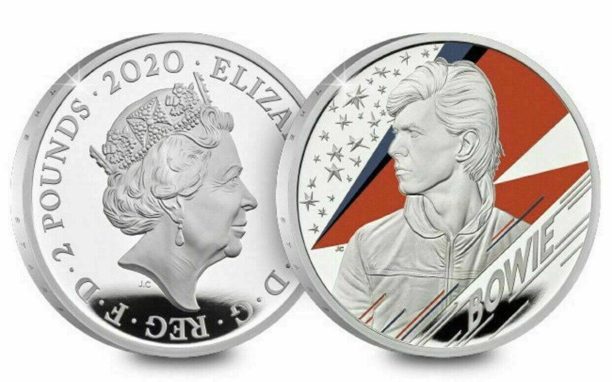 United Kingdom 2020 £2 David Bowie Silver Proof Coin