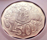 Australia 1972 50 Cent Proof Coat of Arms