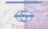 Australia 1995 $5 Deluxe Low Numbered Uncirculated Banknote Folder