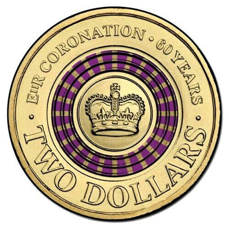 Australia 2013 $2 Coronation Purple Coloured Uncirculated Coin Pack