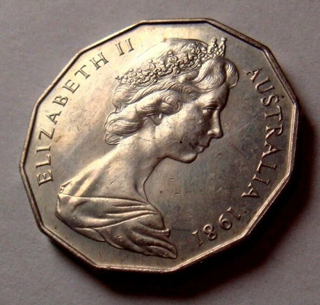 Australia 1981 50 Cent Uncirculated Coat of Arms