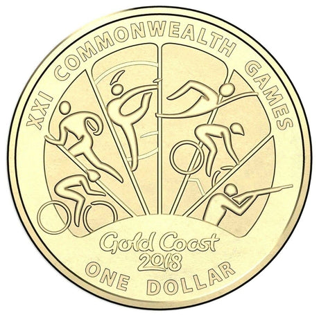 Australia 2018 $2 and $1 Coloured Uncirculated Coin Collection Commonwealth Games Set of  7 Coins