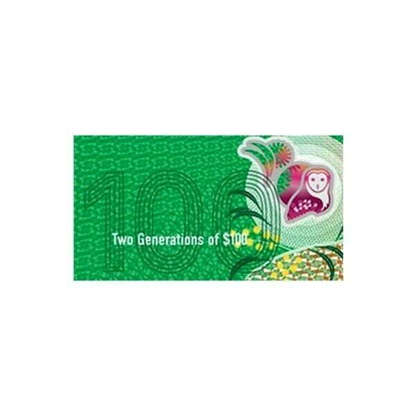 Australia 2020 $100 Uncirculated Next Generation RBA Note Folder