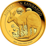 Australia 2021 $25 Proof Kangaroo 1/4oz Gold