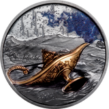 Republic of Palau 2021 $5 Magical Lamp 1oz Silver Black Proof Smartminting®