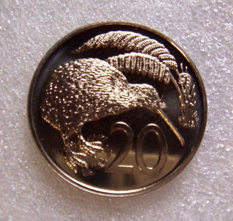 New Zealand 1978 20 Cent Uncirculated Kiwi