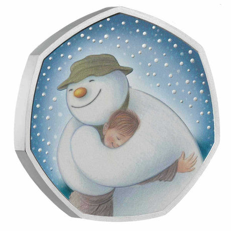 United Kingdom 2020 50p Proof The Snowman Colour Silver