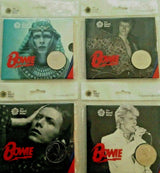 United Kingdom 2020 £5 Brilliant Uncirculated David Bowie Set of 4 Coin Pack