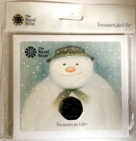 United Kingdom 2018 50p 40th Anniversary of The Snowman BU Coin Pack